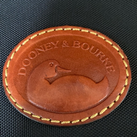 Classic Dooney & Bourke Nylon Drawstring Black and Red Interior Bucket Bag EUC - Picture 7 of 9